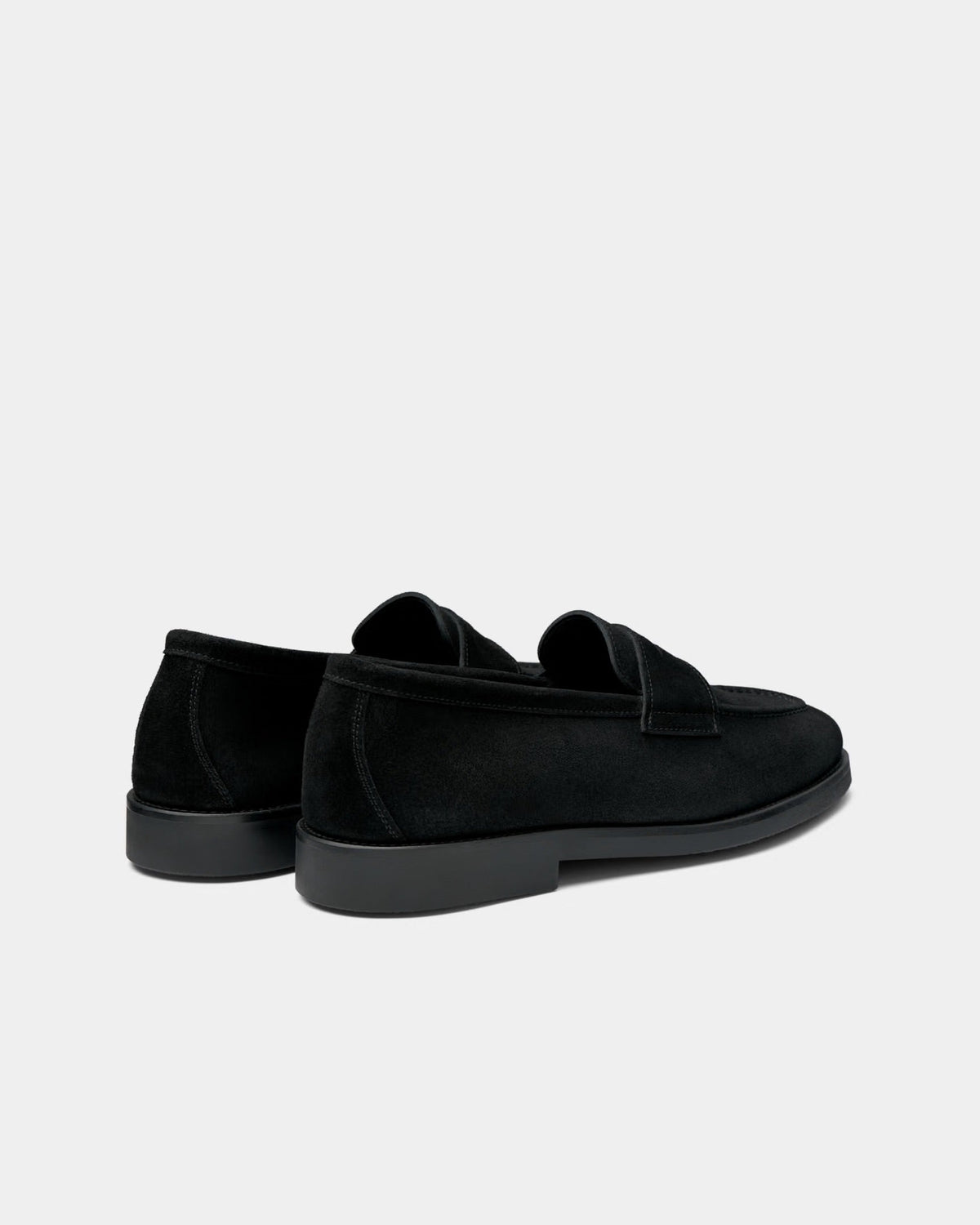 SUITSUPPLY Suede Penny Loafers - Black