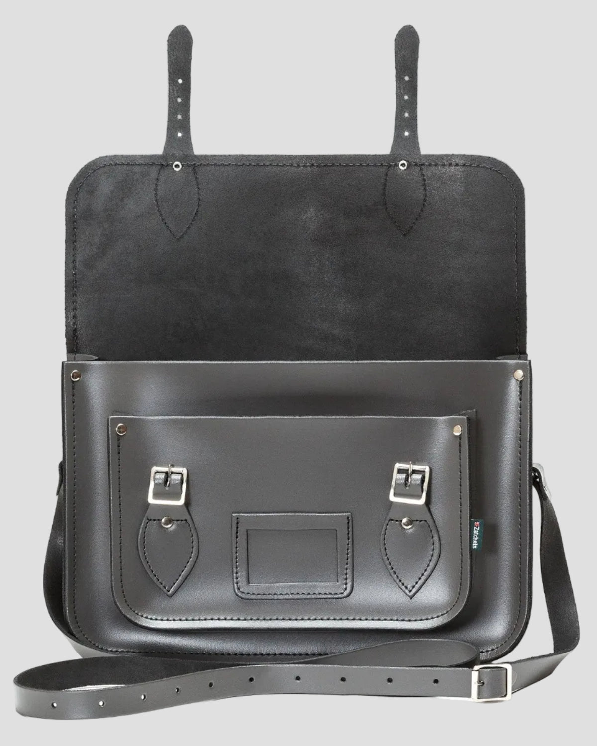 Zatchels Handmade Leather Satchel - Graphite