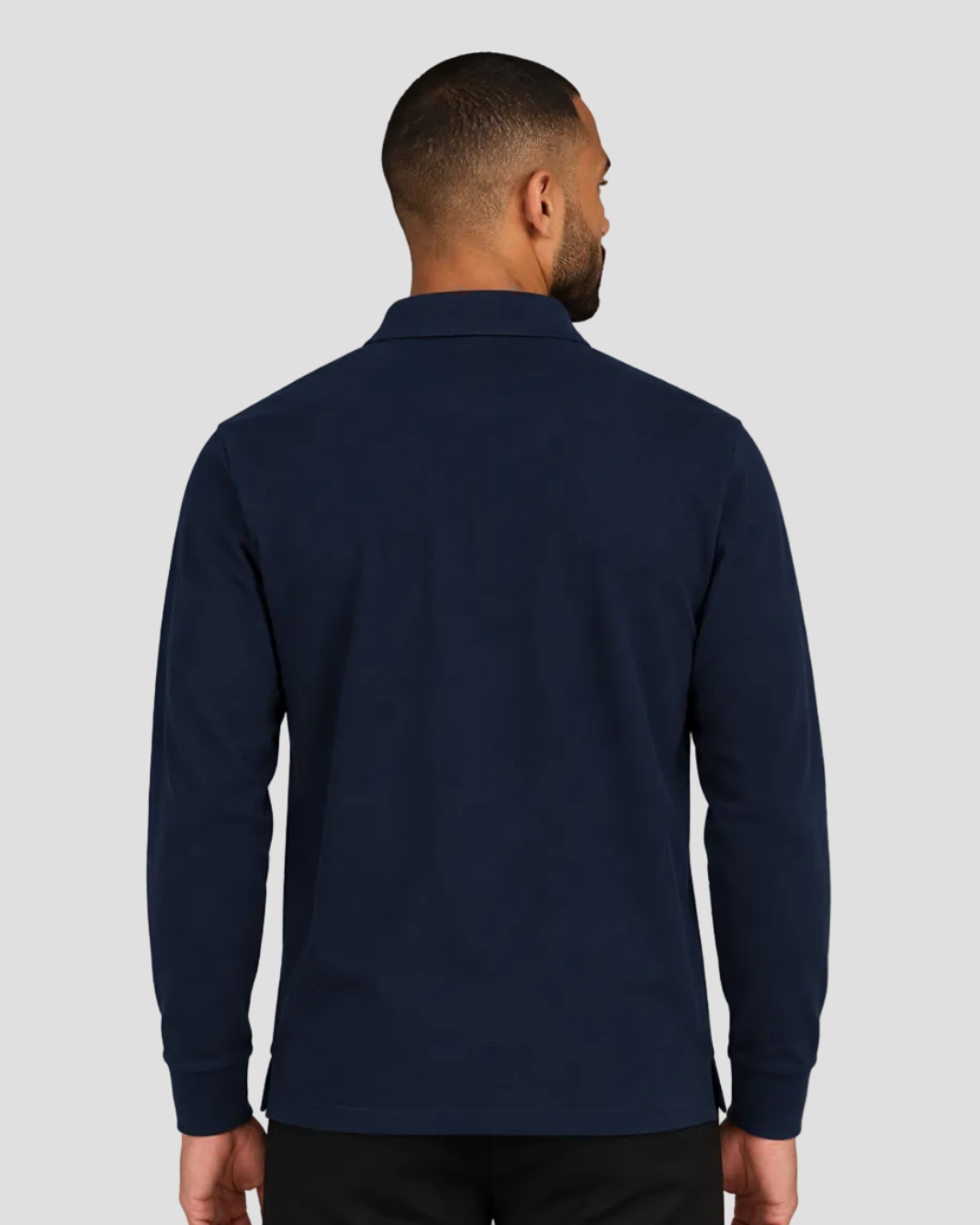 Hackett Heritage Classic Fit Long Sleeve Branded Crest Polo - Old Navy
