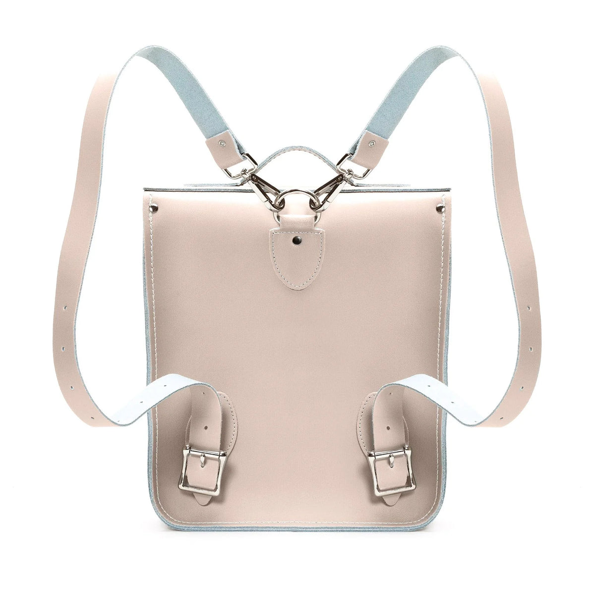 Zatchels Handmade Leather City Backpack - Iced Coffee