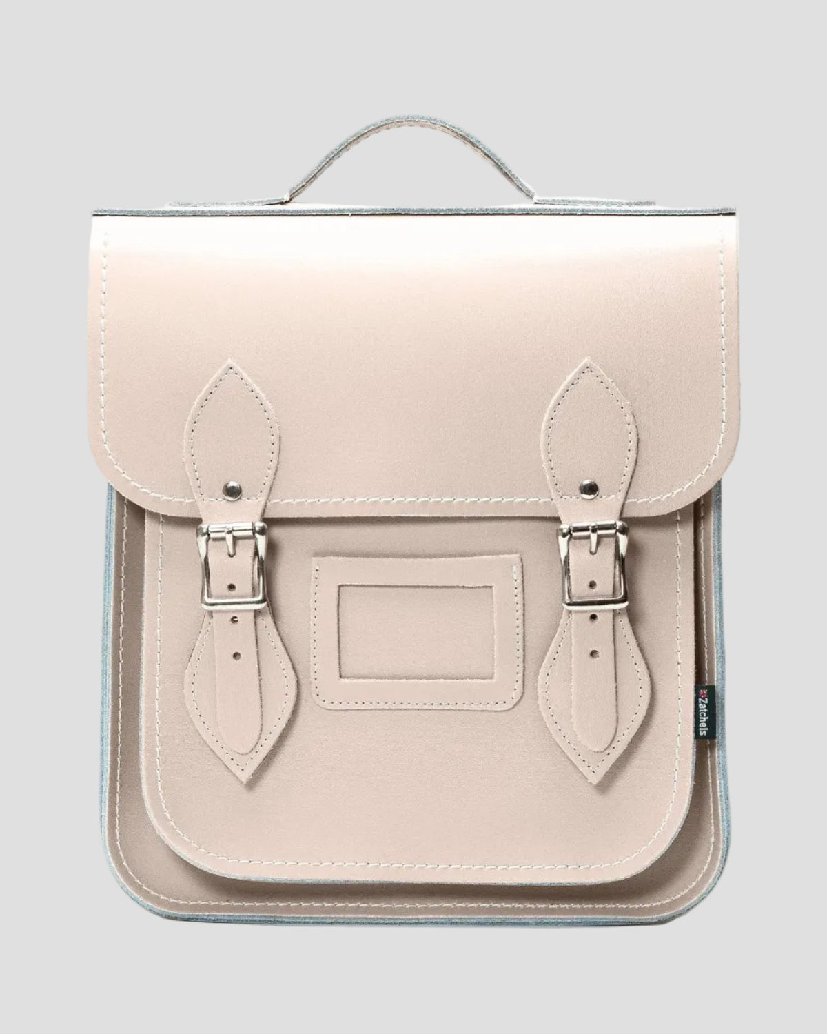 Zatchels Handmade Leather City Backpack - Iced Coffee