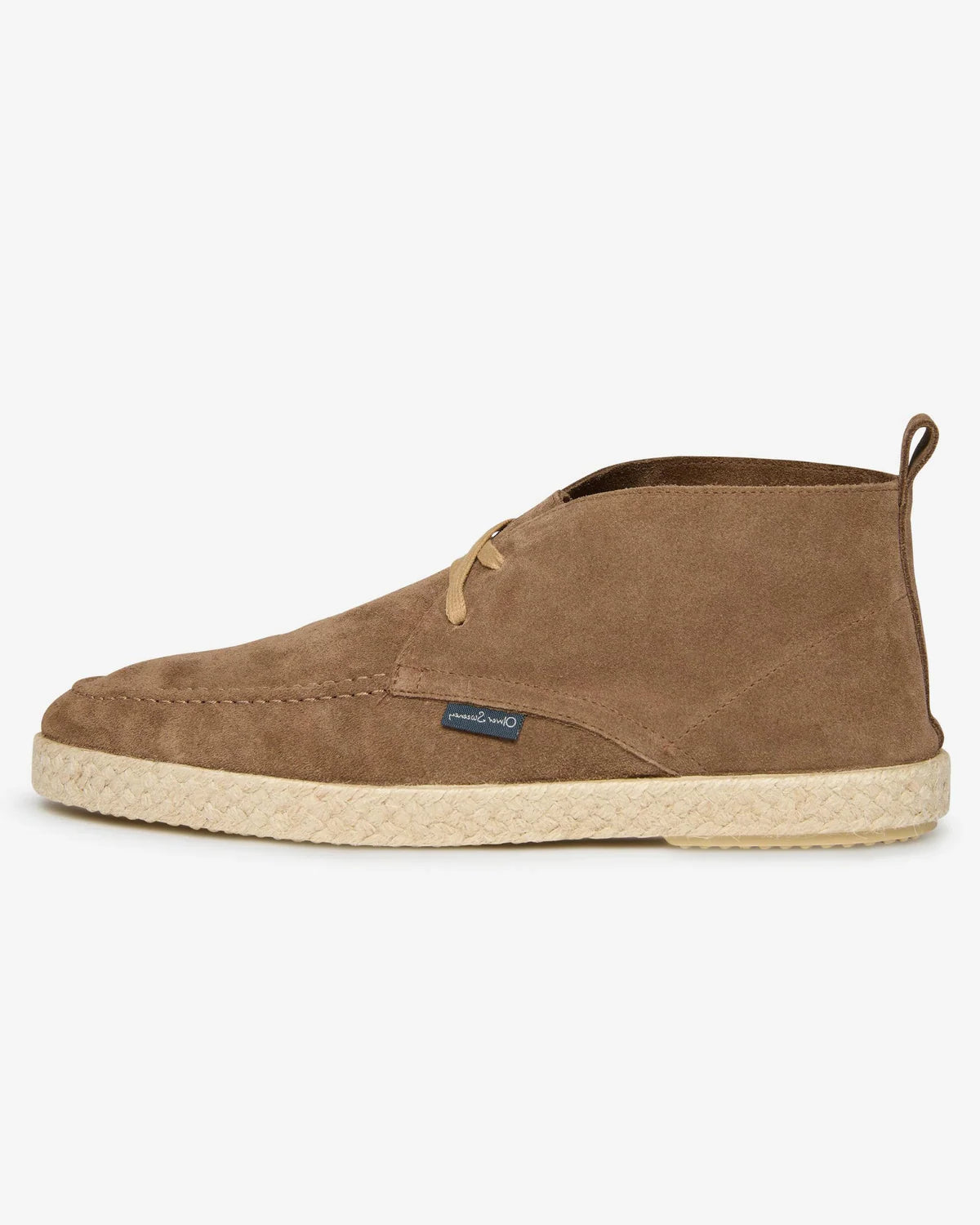 Oliver Sweeney Calf Suede Chukka Espadrilles – Taupe