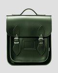 Zatchels Handmade Leather City Backpack - Ivy Green