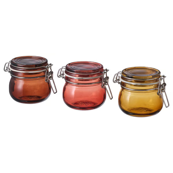 IKEA Glass Jar with Lid, Multicolour, 13cl