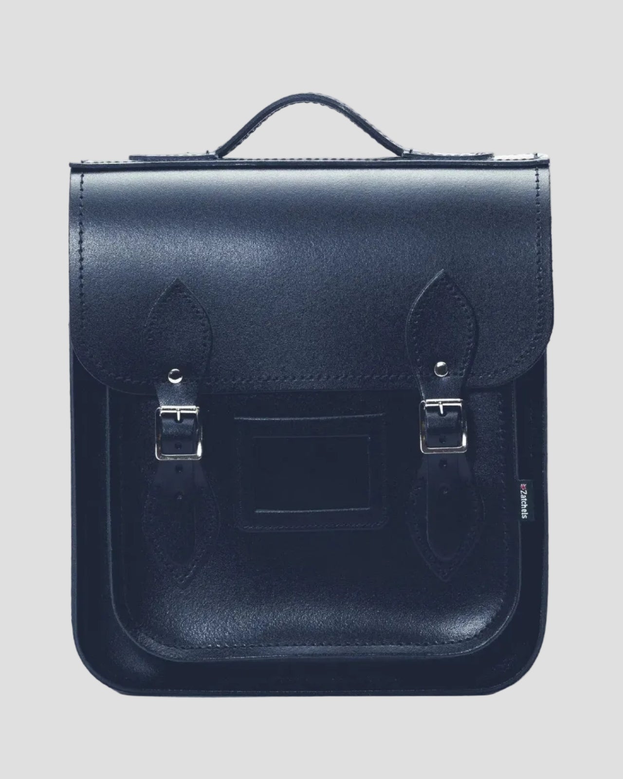 Zatchels Handmade Leather City Backpack - Navy
