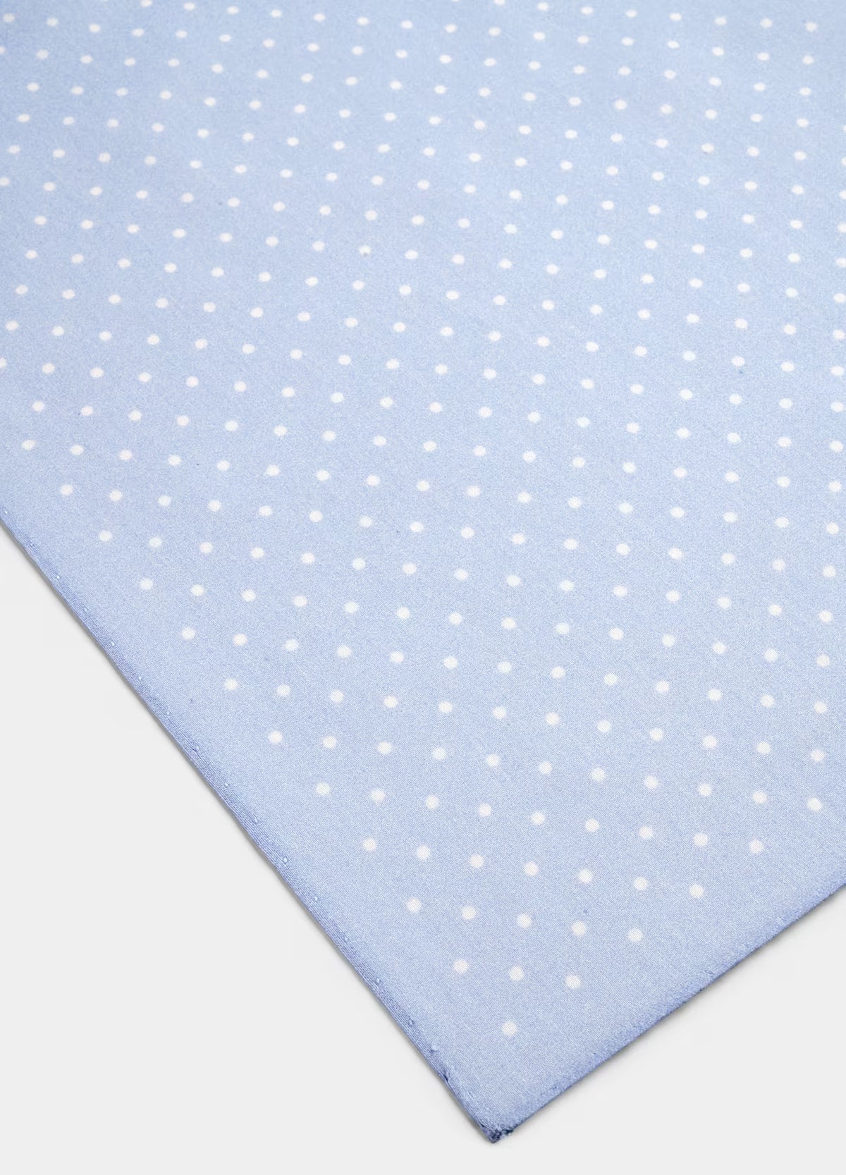 SUITSUPPLY Light Blue Dotted Pocket Square - Pure Silk by Silk Pro, Italy