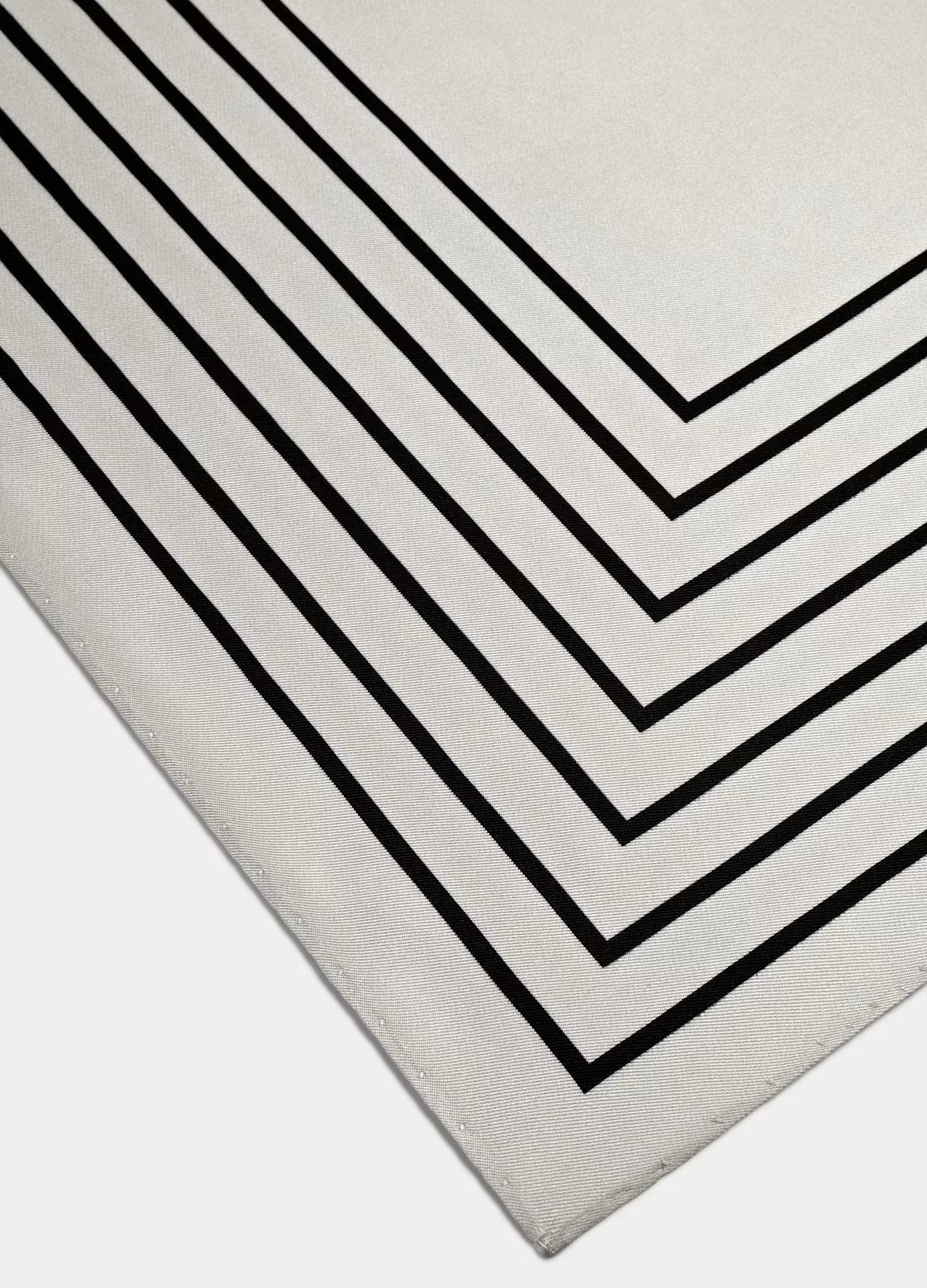 SUITSUPPLY Sand Striped Pocket Square - Pure Silk by Silk Pro, Italy