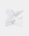 SUITSUPPLY White Pocket Square - Pure Silk by Silk Pro, Italy