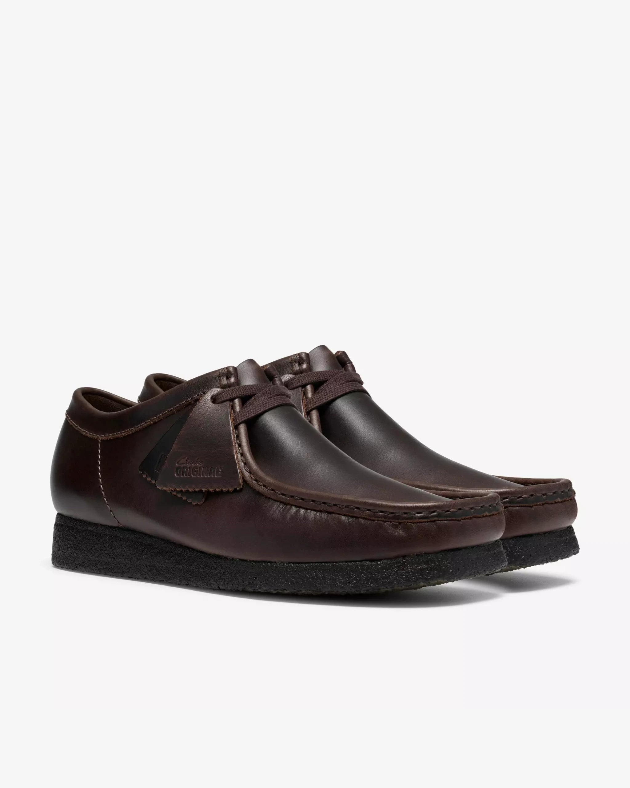 Clarks Originals Wallabee – Black/Brown Leather - LuxxeCoast