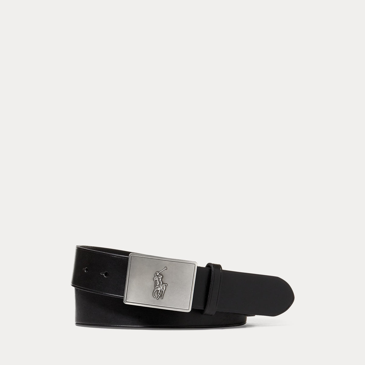 Polo Ralph Lauren Pony Plaque Leather Belt