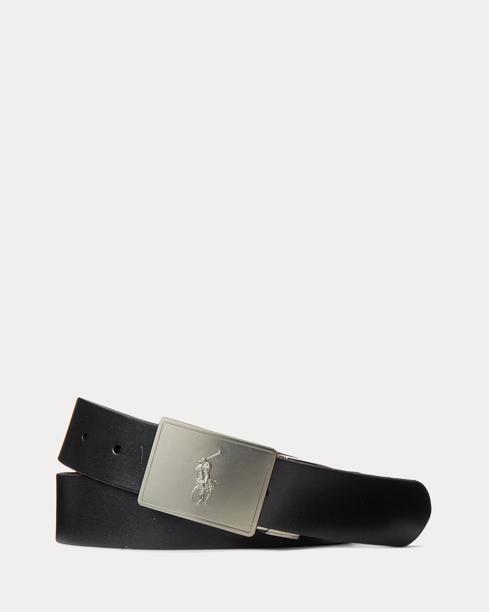 Polo Ralph Lauren Reversible Leather Belt Gift Set - Black/Saddle