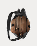 Polo Ralph Lauren Polo ID Calfskin Large Shoulder Bag – Black