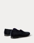 Ralph Lauren Purple Label Alonzo Velvet Slipper - Black