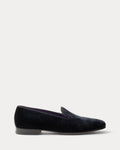 Ralph Lauren Purple Label Alonzo Velvet Slipper - Black