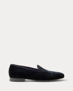 Ralph Lauren Purple Label Alonzo Velvet Slipper - Black