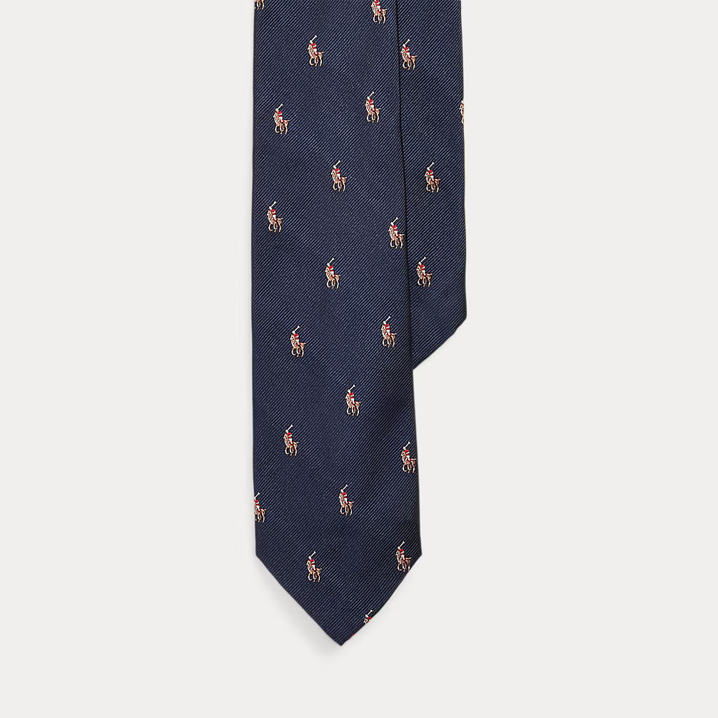 Polo Ralph Lauren Polo Pony Silk Repp Narrow Tie