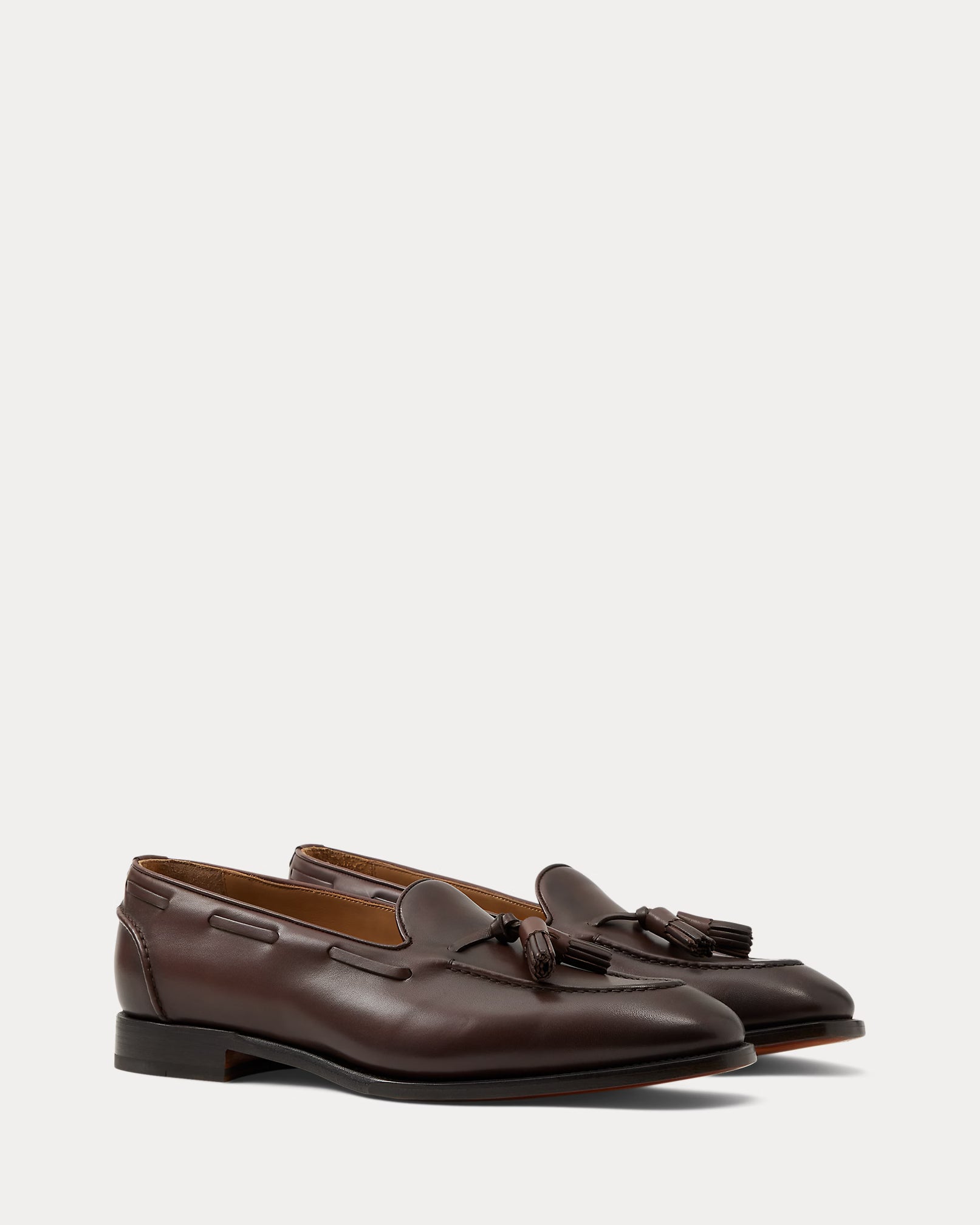 Ralph Lauren Luther Tassel Calfskin Loafer – Luggage Brown - LuxxeCoast