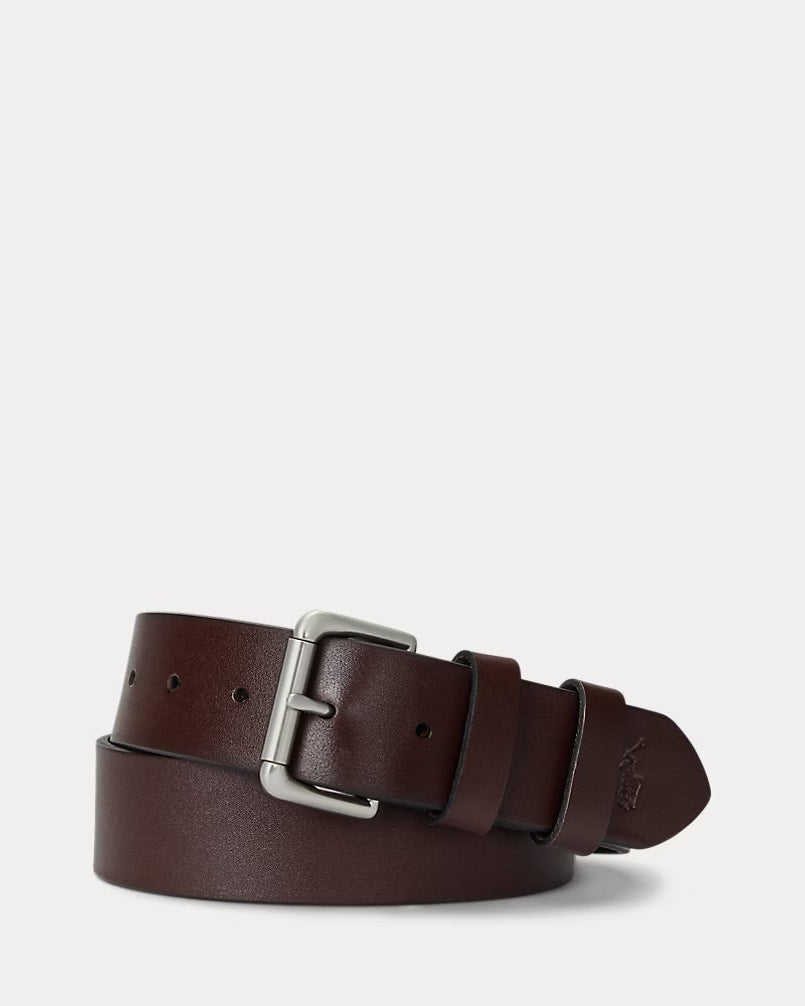 Polo Ralph Lauren Leather Roller-Buckle Belt - Brown