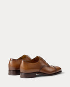 Ralph Lauren Purple Label Denver Burnished Calfskin Cap-Toe Shoe - Tan