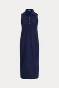 Polo Ralph Lauren Stretch-Cotton Sleeveless Polo Dress - Newport Navy