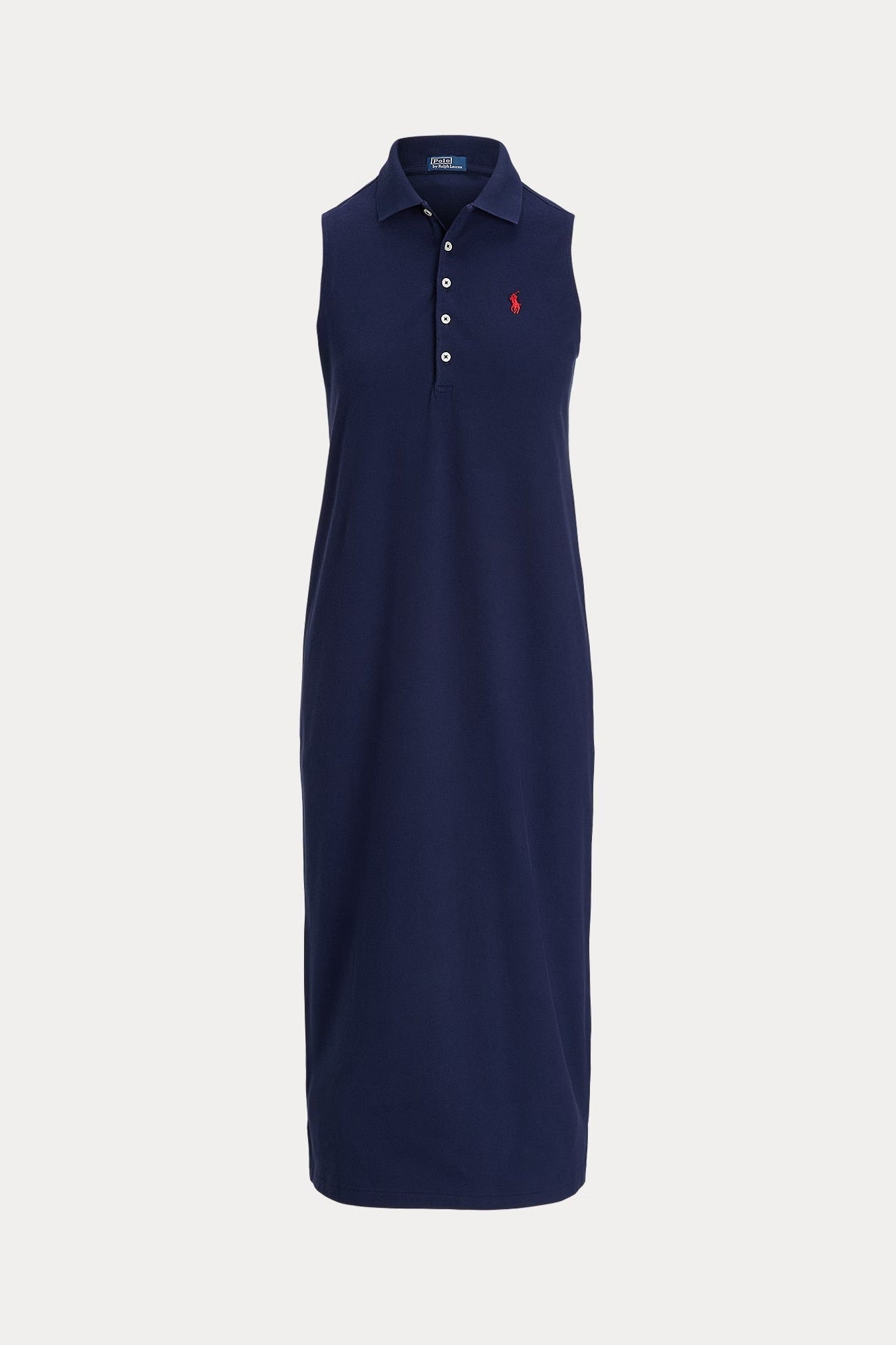 Polo Ralph Lauren Stretch-Cotton Sleeveless Polo Dress - Newport Navy