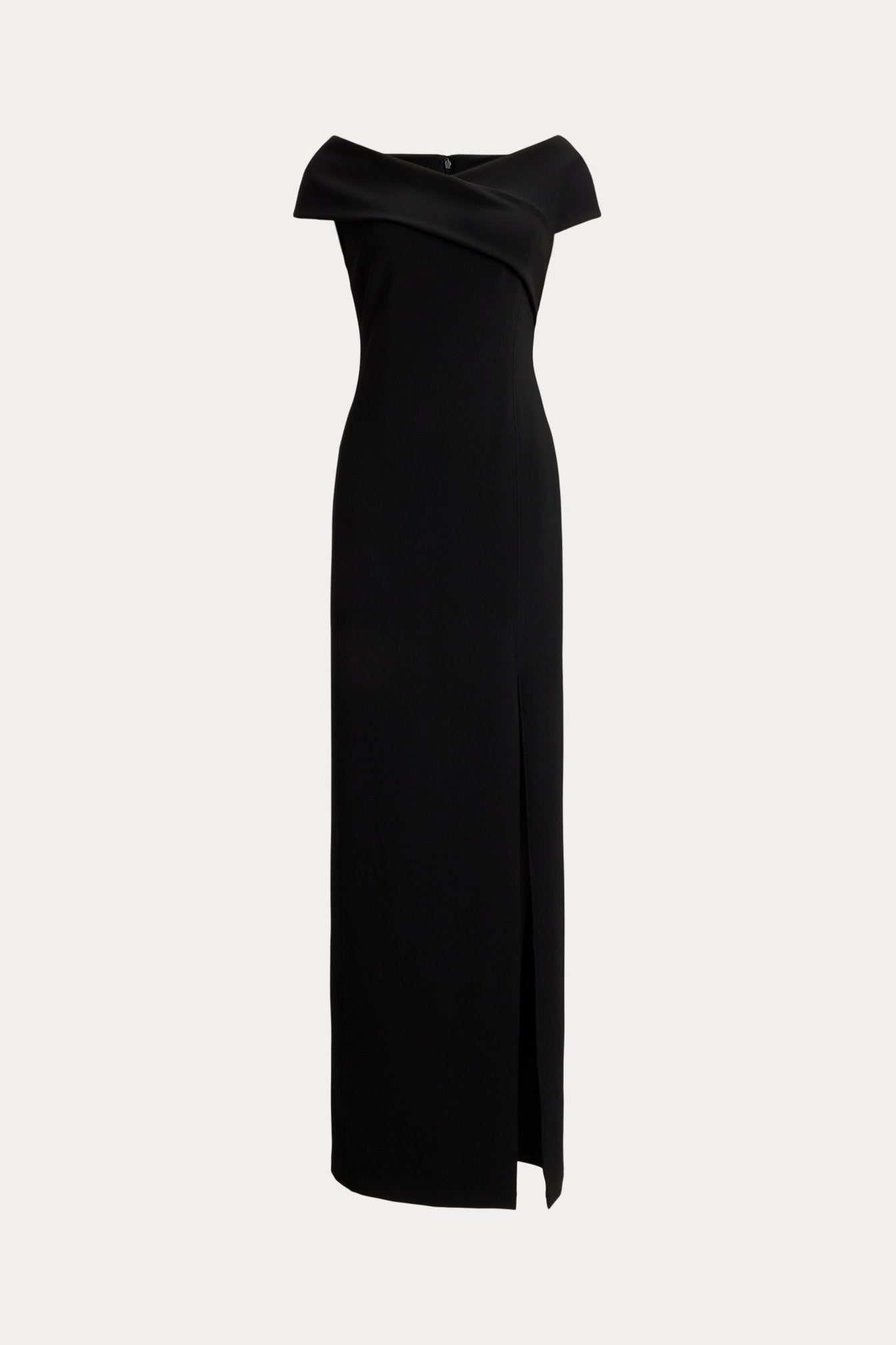 Lauren Ralph Lauren Faille Off-the-Shoulder Gown - Black