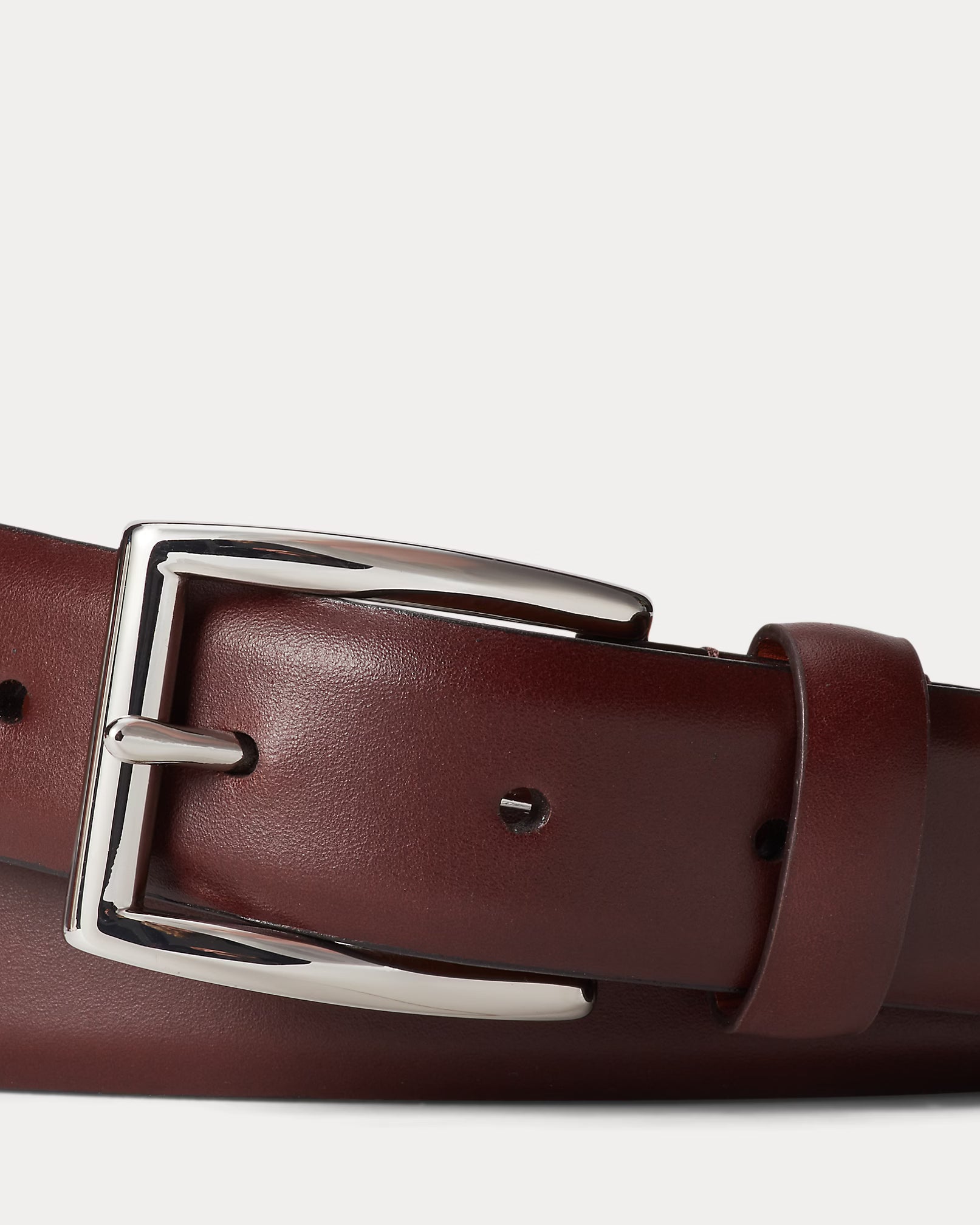 Polo Ralph Lauren Slim Leather Dress Belt - Brown