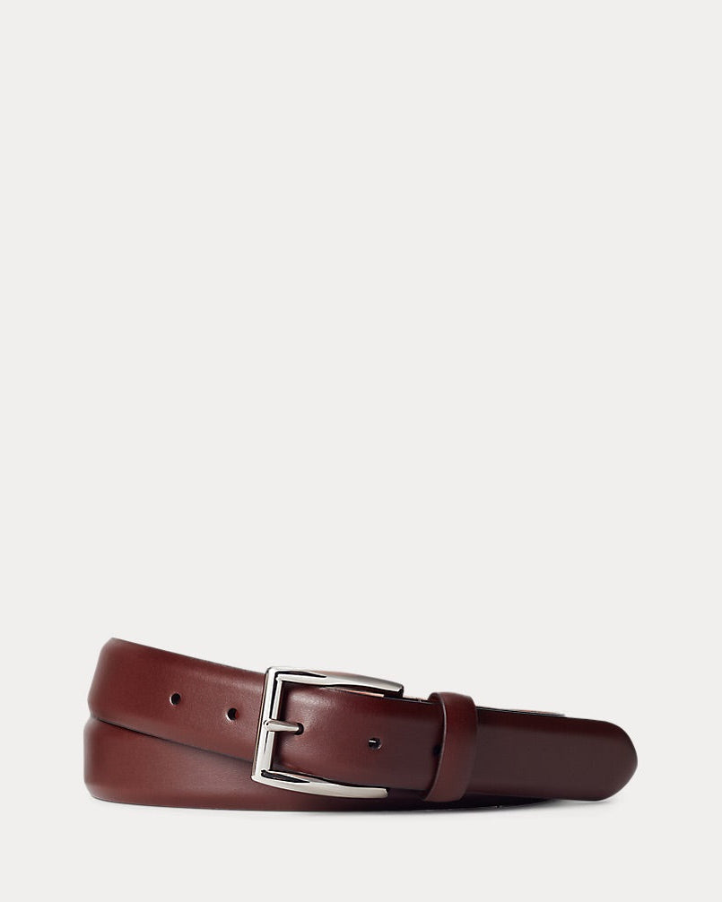 Polo Ralph Lauren Slim Leather Dress Belt - Brown