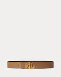 Lauren Ralph Lauren Reversible Wide Leather Logo Belt
