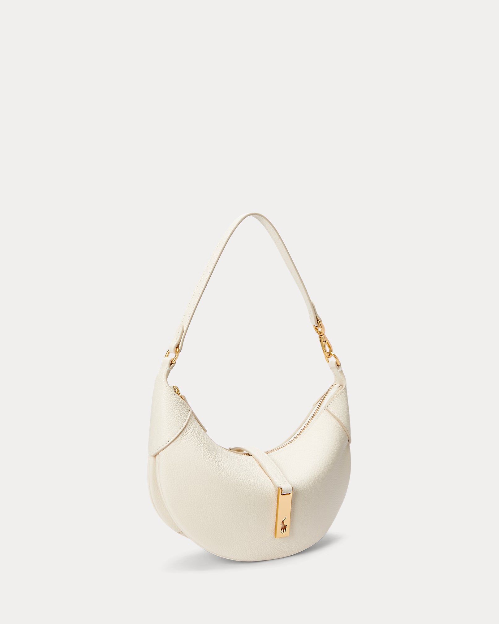 Polo Ralph Lauren Polo ID Leather Mini Shoulder Bag – Ivory