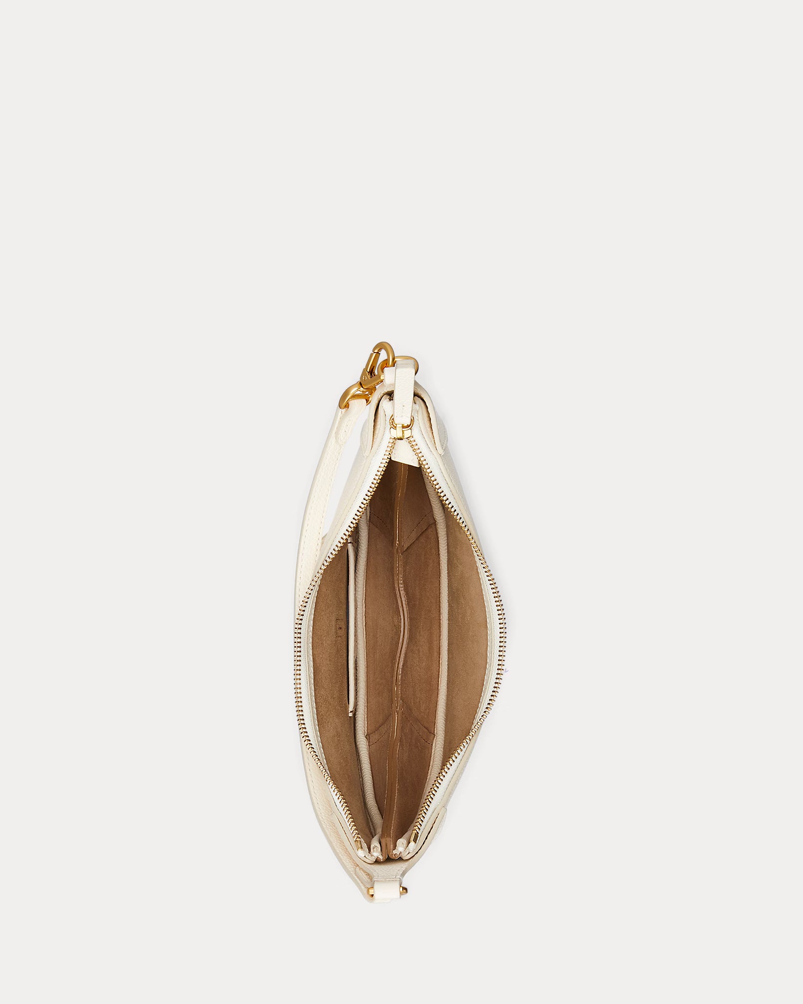 Polo Ralph Lauren Polo ID Leather Mini Shoulder Bag – Ivory