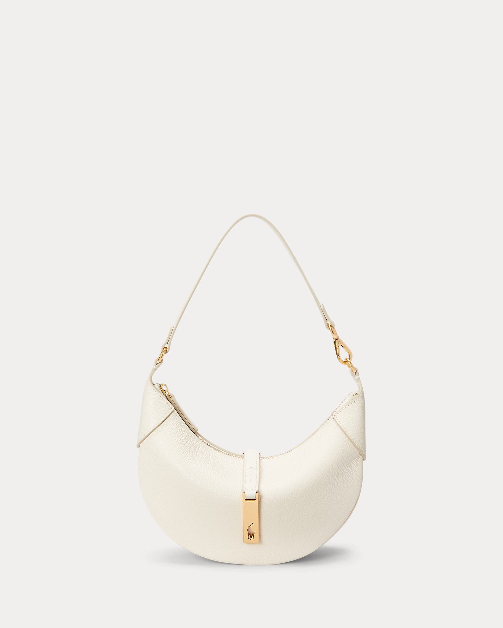 Polo Ralph Lauren Polo ID Leather Mini Shoulder Bag – Ivory