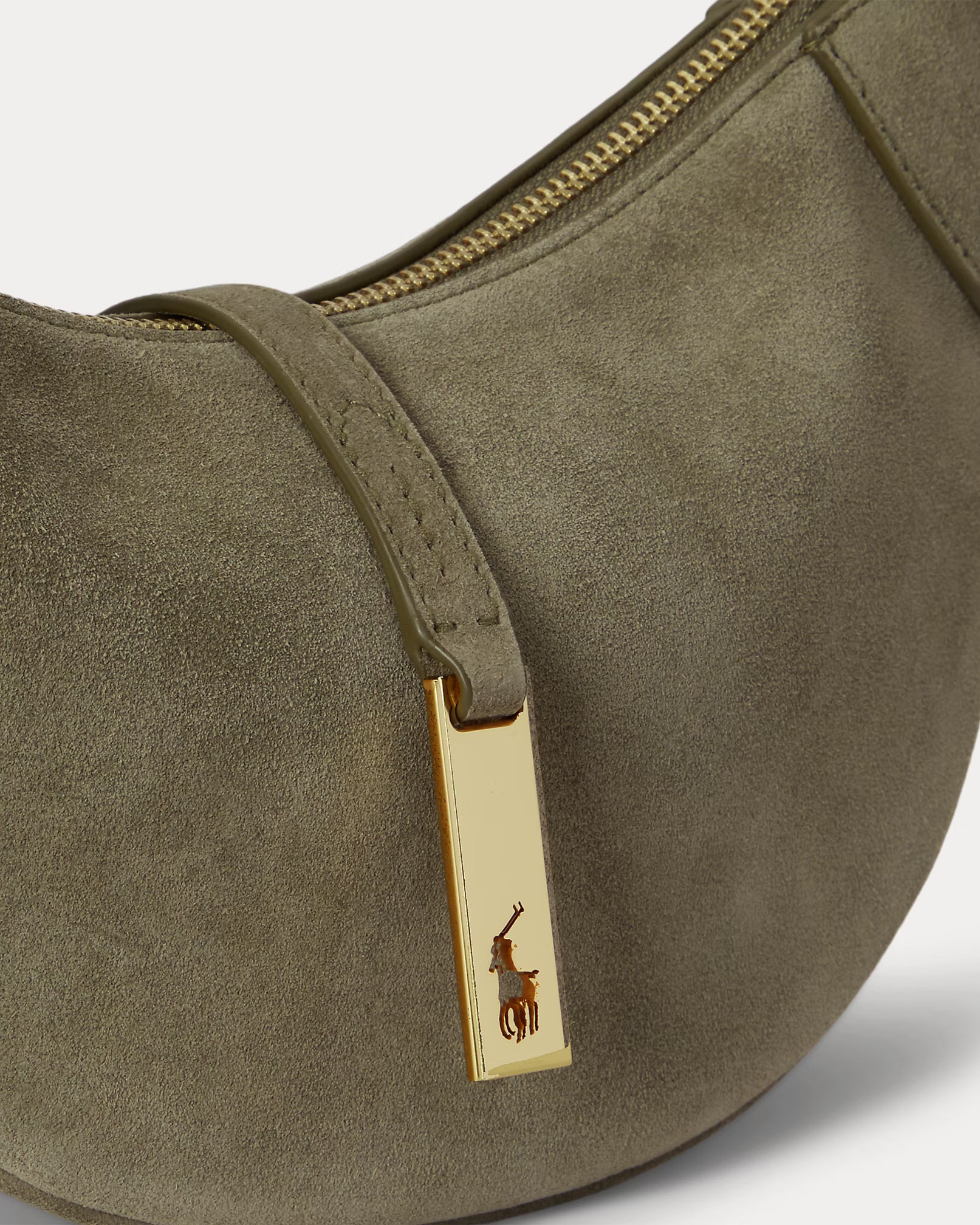 Polo Ralph Lauren Polo ID Mini Suede Shoulder Bag