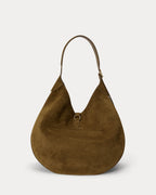 Polo Ralph Lauren Large Suede Polo ID Shoulder Bag – Artichoke