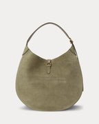 Polo Ralph Lauren Large Suede Polo ID Shoulder Bag – Light Olive