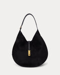 Polo Ralph Lauren Polo ID Suede Large Shoulder Bag – Black