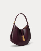 Polo Ralph Lauren Polo ID Leather Small Shoulder Bag – Midnight Merlot