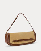 Polo Ralph Lauren Bellport Suede Long-Flap Clutch – Biscotti/Cuoio
