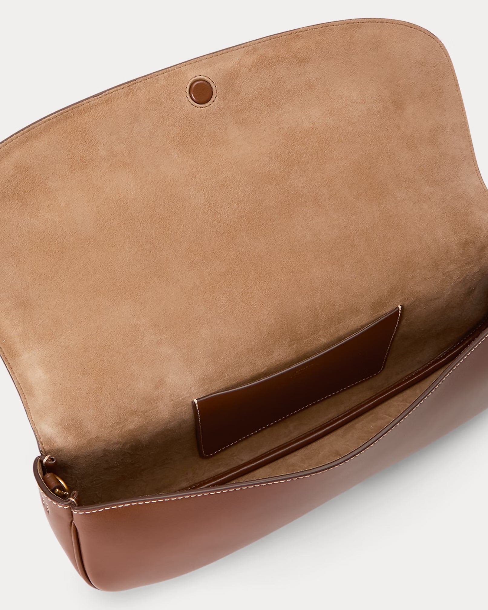 Polo Ralph Lauren Bellport Suede Long-Flap Clutch – Biscotti/Cuoio