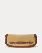 Polo Ralph Lauren Bellport Suede Long-Flap Clutch – Biscotti/Cuoio