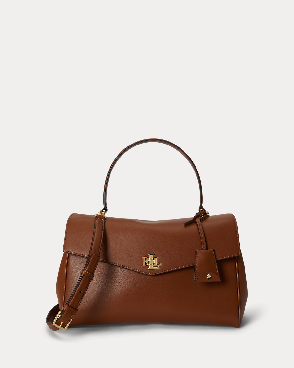 Lauren Ralph Lauren Nappa Leather Medium Farrah Soft Satchel