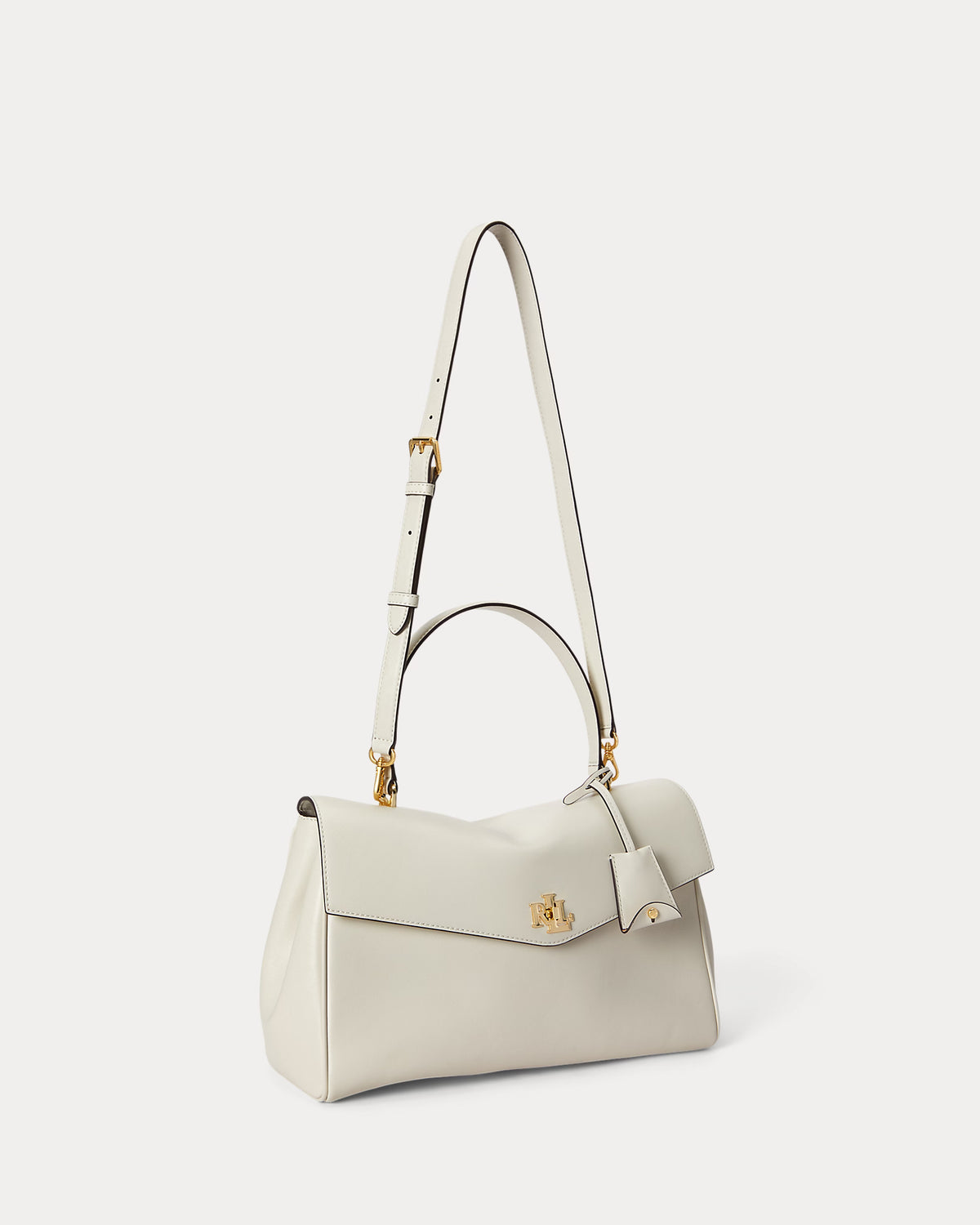 Lauren Ralph Lauren Nappa Leather Medium Farrah Soft Satchel