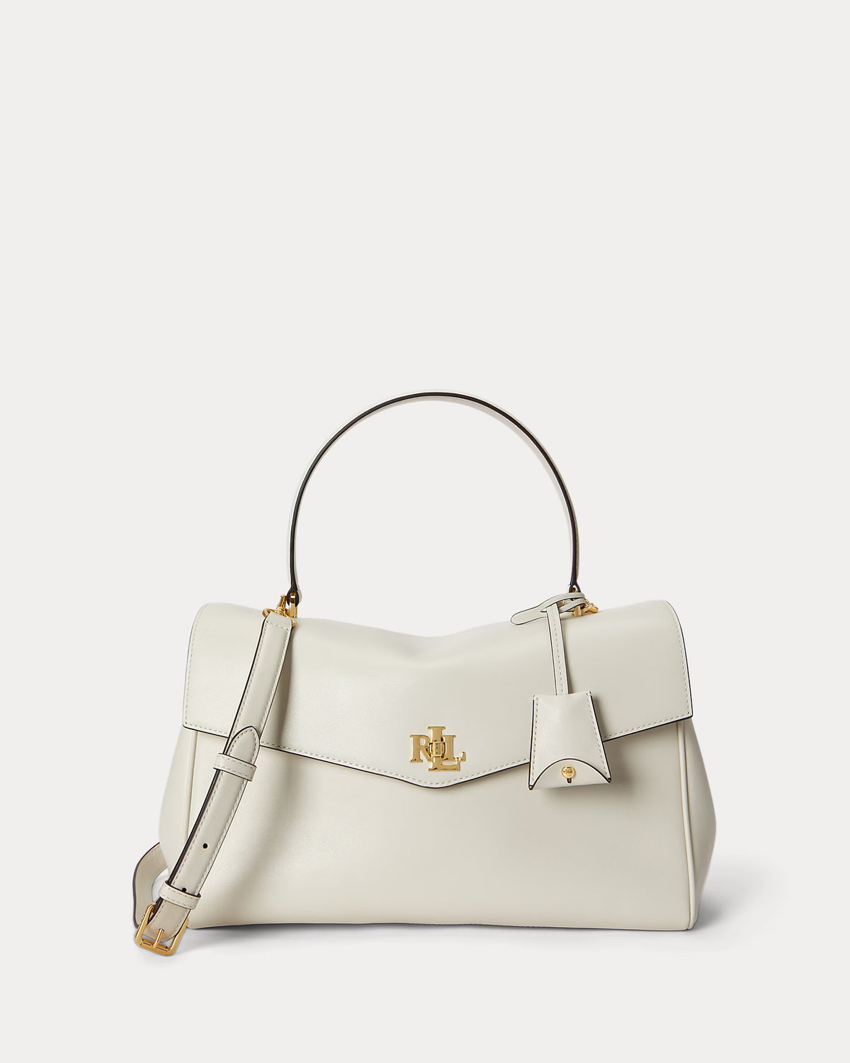 Lauren Ralph Lauren Nappa Leather Medium Farrah Soft Satchel
