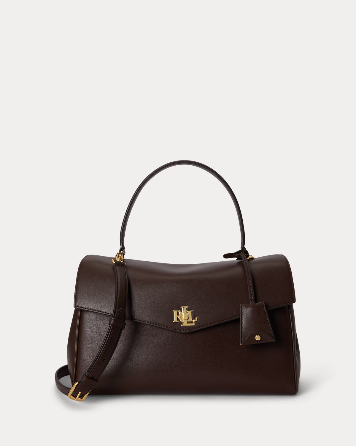 Lauren Ralph Lauren Nappa Leather Medium Farrah Soft Satchel