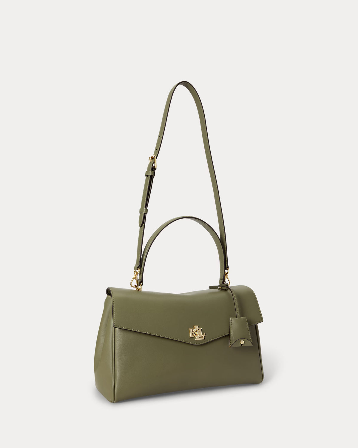 Lauren Ralph Lauren Nappa Leather Medium Farrah Soft Satchel