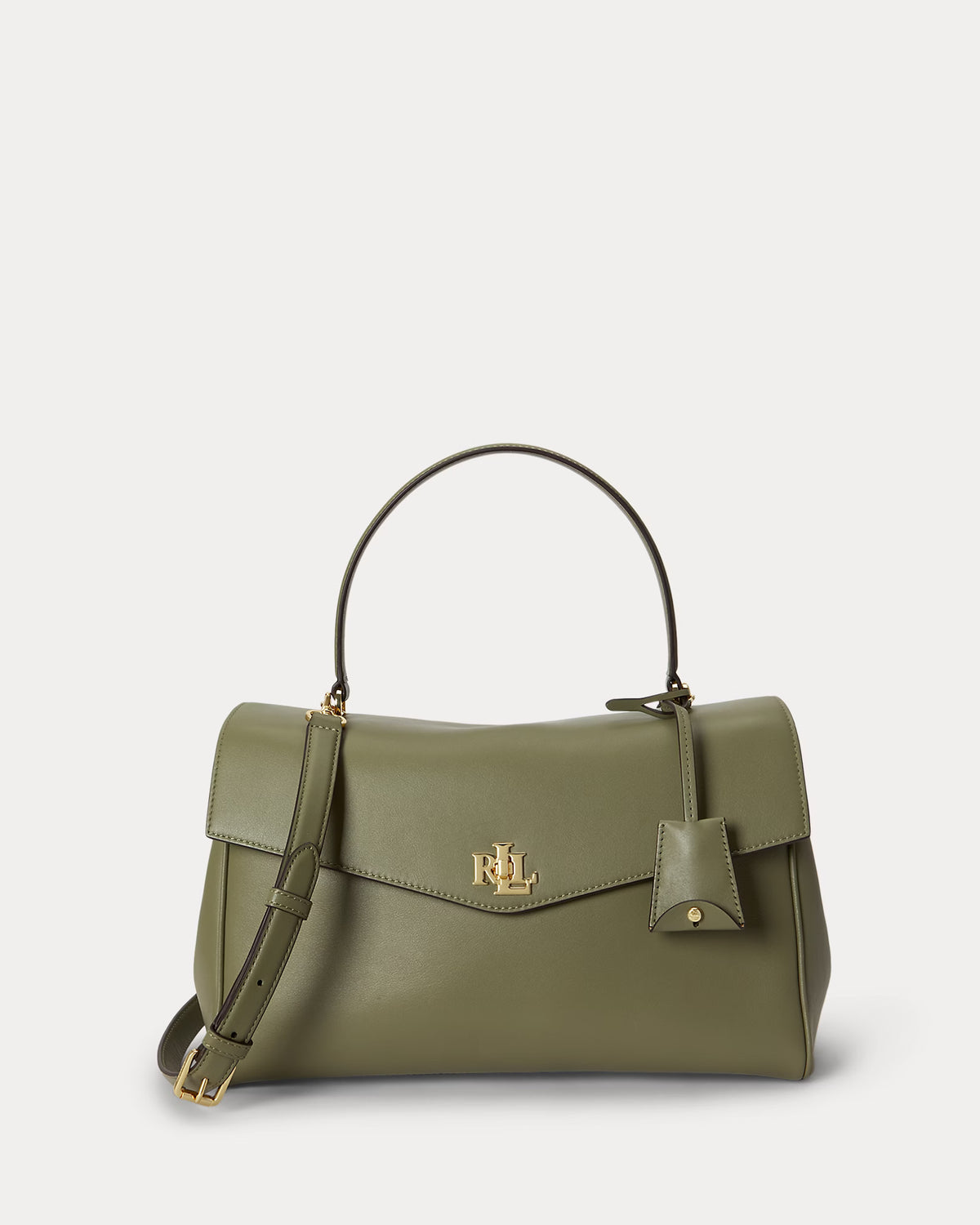 Lauren Ralph Lauren Nappa Leather Medium Farrah Soft Satchel