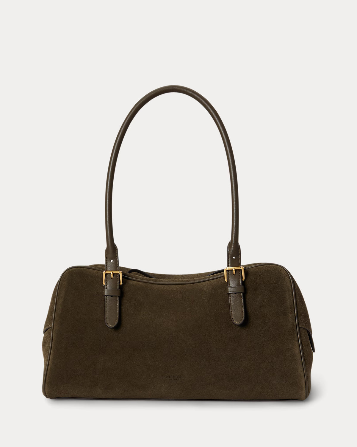 Lauren Ralph Lauren Suede Large Marcy Zip Satchel