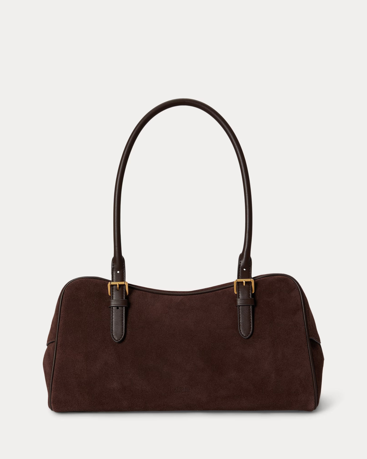 Lauren Ralph Lauren Suede Large Marcy Zip Satchel