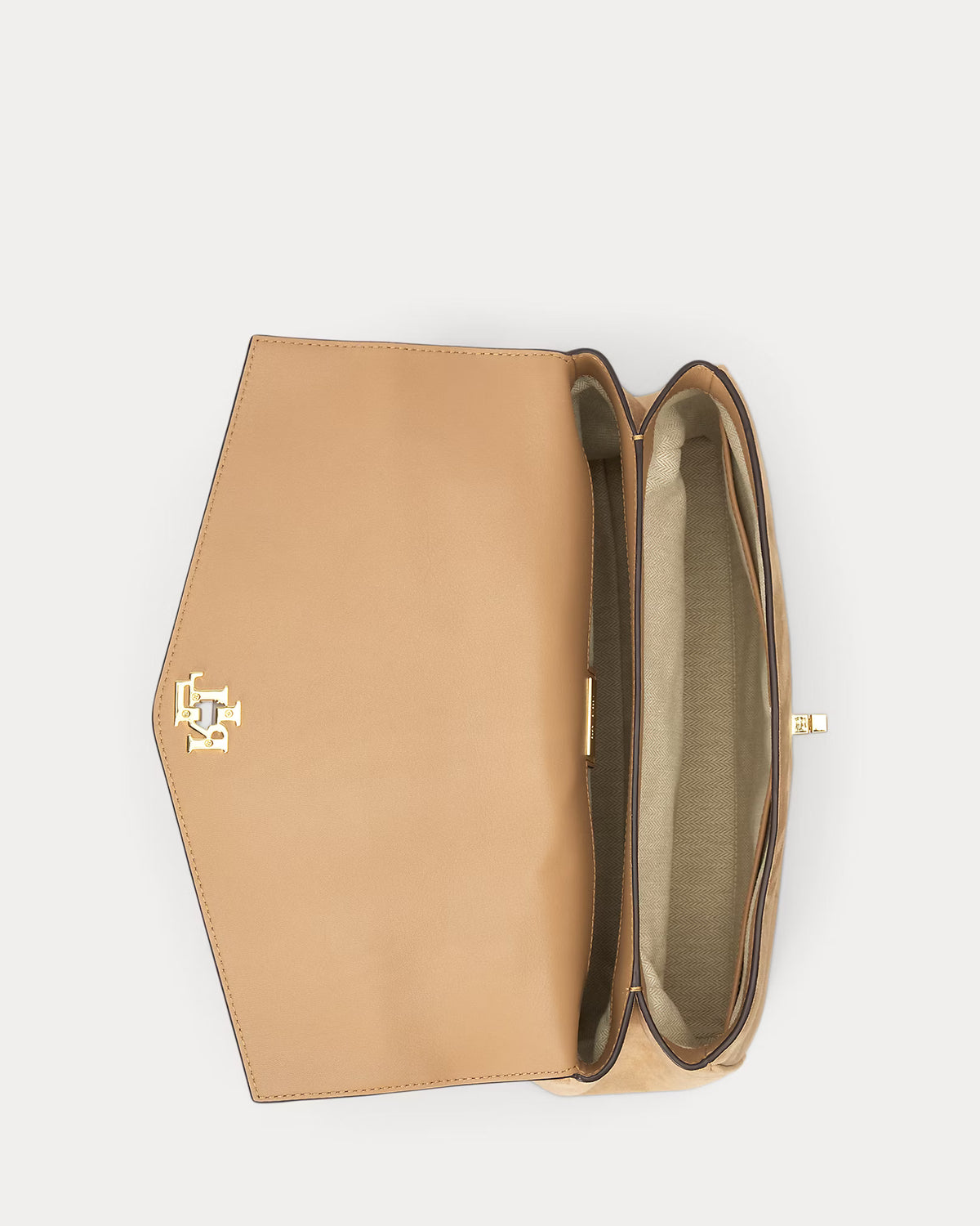 Lauren Ralph Lauren Scarf-Trim Medium Farrah Soft Satchel