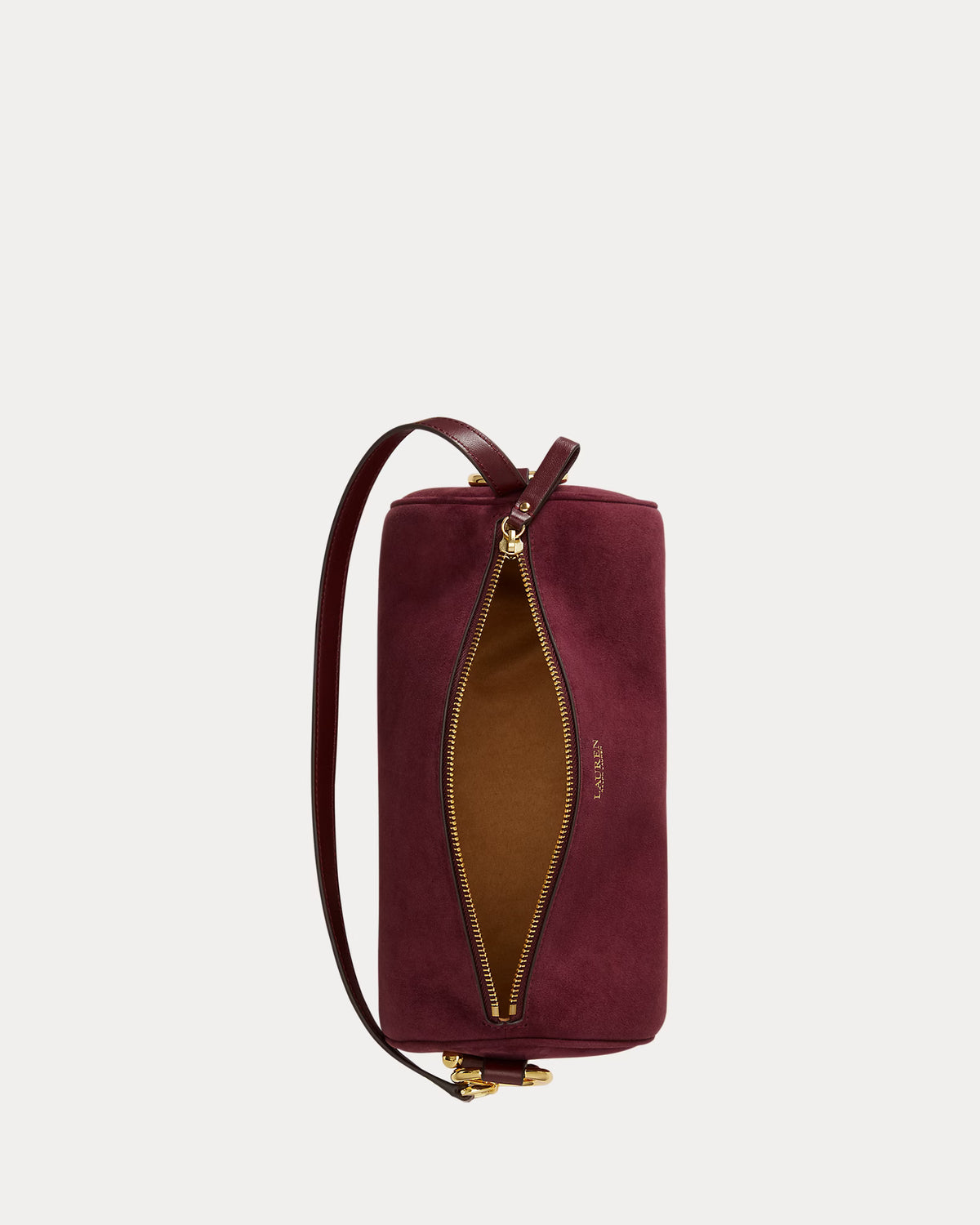 Lauren Ralph Lauren Sheep-Suede Medium Blaike Barrel Bag